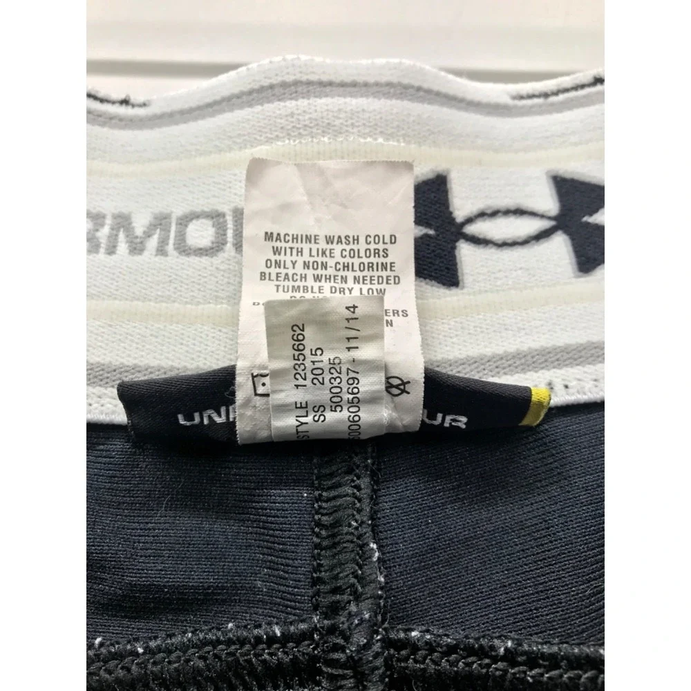 Under Armour Baseball Pants Loose Men's XL Straight Black Stretch Belted Logo